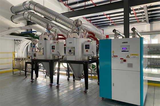 Essiccatori di centrale OMCS-20 che alimentano mescolanza su misura per il trattamento di plastica