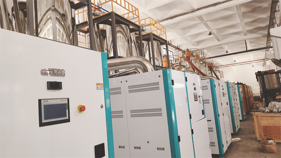 Asciugatrice di gomma di acciaio inossidabile 4-40 kW per l'essiccazione di granuli di plastica
