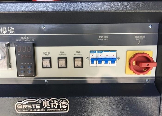 SUS 304 Oven Dryer Cabinet industriale 6.4KW per la resina di plastica dei granelli