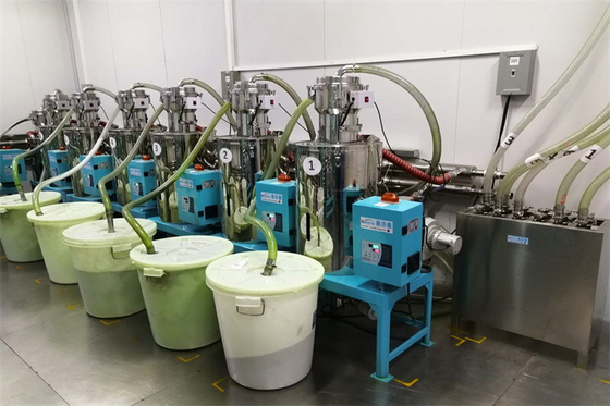 Sistema d'alimentazione centralizzato di secchezza di acciaio inossidabile per il maneggio del materiale multiplo