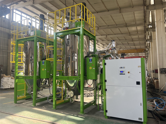 Asciugatrice di gomma di acciaio inossidabile 4-40 kW per l'essiccazione di granuli di plastica