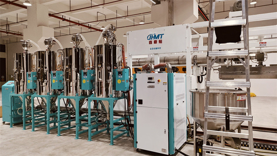Asciugatrice di dessicante per materiali a scarico personalizzata per l'essiccazione della plastica 4000 L/min