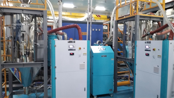 Potente deumidificatore di essiccanti industriali Rotore Honeycomb 1000kg Hopper Capacità 60-4000m3/h flusso d'aria di processo